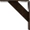 Ekena Millwork Traditional Steel Bracket, Antiqued Bronze 2"W x 8"D x 8"H BKTM02X08X08TRABZ - alternate 4